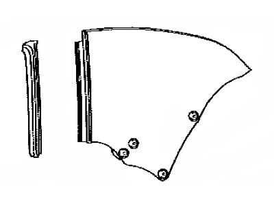 Lexus 62720-53070 Window Assy, Quarter, LH
