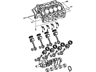 Lexus 11400-38071 Block Assy, Short