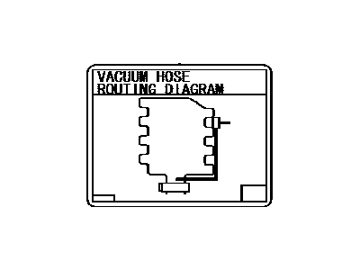 Lexus 17792-38240 Label, Engine Vacuum Hose Information