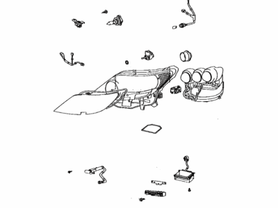 Lexus 81110-50431 Headlamp Assembly, Right