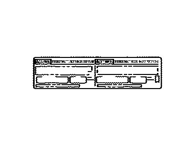 Lexus 88723-50200 Label, Cooler Service Caution