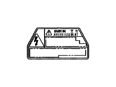 Lexus G9118-30020 Label, Ev Unit Control