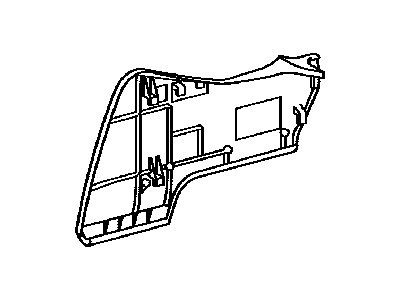 Lexus 589E5-50010-A2 Garnish, Rear Seat Console Armrest, RH