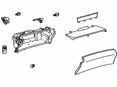 Lexus 55550-50330-C0 Door Assy, Glove Compartment