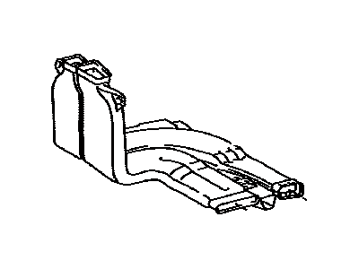 Lexus 87212-50050 Duct, Air, Rear RH