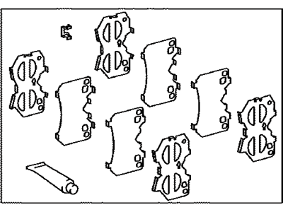 Lexus 04945-50080 Shim Kit, Anti Squeal, Front