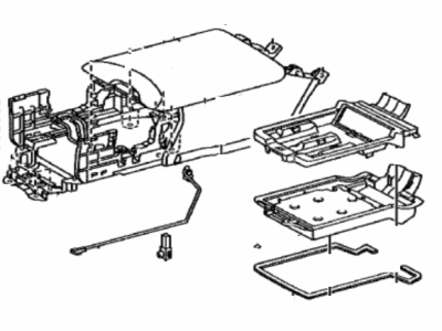 Lexus 589E0-50041-A0 Armrest Assy, Rear Seat