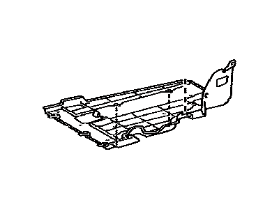 Lexus 57628-50030 Cover, Rear Floor Side Member