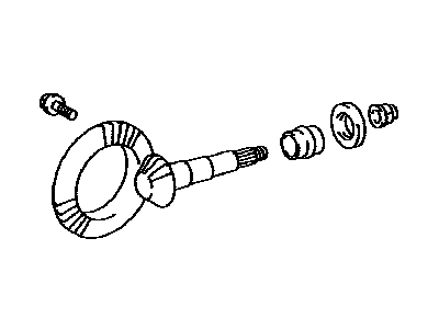 Lexus 41201-59195 Final Gear Kit, Differential, Front