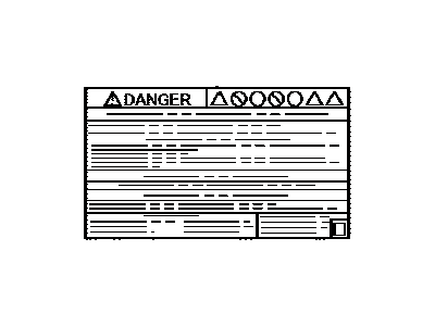 Lexus G9288-47060 Label, Battery Caution