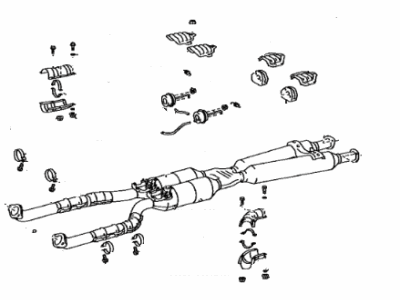 Lexus LS600hL Catalytic Converter - 17410-38250