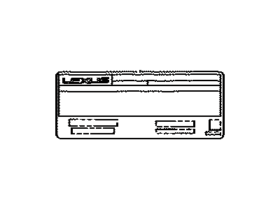 Lexus 11298-38280 Label, Emission Control Information