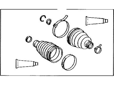 Lexus 04428-0W070 Boot Kit, Front Drive Shaft