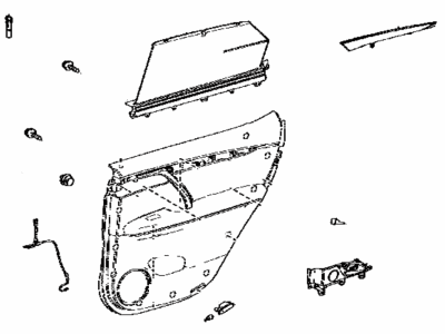 Lexus 67640-48762-23 Panel Assembly, RR Door