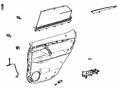 Lexus 67630-48740-C2 Panel Assembly, Rear Door