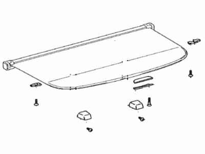 Lexus 64910-48141-C0 Cover Assy, Tonneau