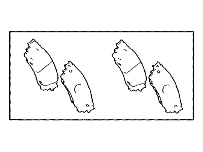 Lexus 04466-48160 Rear Disc Brake Pad Kit