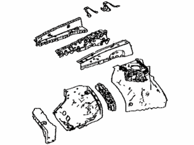 Lexus 53701-48110 Apron Sub-Assembly, FR F