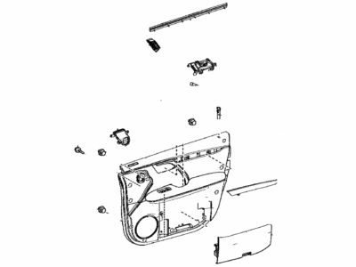 Lexus 67620-48A60-E0 Panel Assembly, Front Door