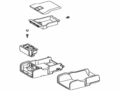 Lexus 72830-48460-A2 Rear Seat Armrest Assembly, Center