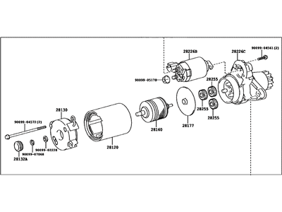 2017 Lexus RX350 Starter Motor - 28100-31200