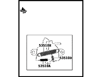 2016 Lexus RX350 Hood Latch - 53510-48250