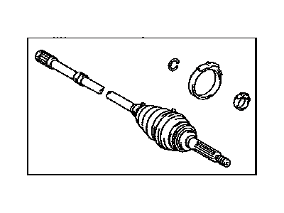 2003 Lexus SC430 Axle Shaft - 42380-29029