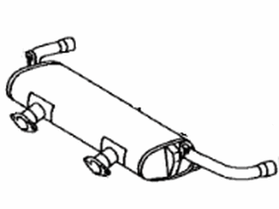 Lexus 17430-50190 Exhaust Tail Pipe Assembly