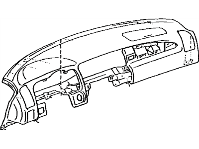 Lexus 55401-24100-E0 Pad Sub-Assy, Instrument Panel Safety