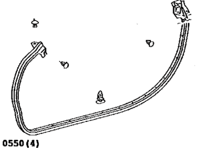 2002 Lexus SC430 Door Seal - 67861-24051