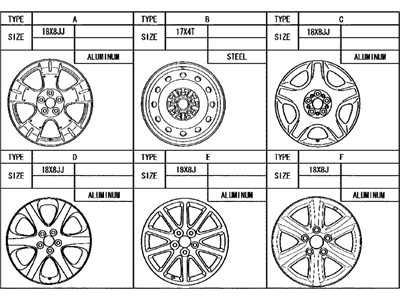 Lexus 4261A-24050 Wheel, Disc