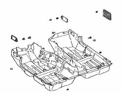 Lexus 58510-24240-D0 Carpet Assy, Front Floor, Front