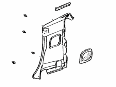 Lexus 62520-24141-A0 Panel Assy, Quarter Trim, Front LH