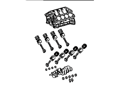 Lexus 11400-38060 Block Assy, Short