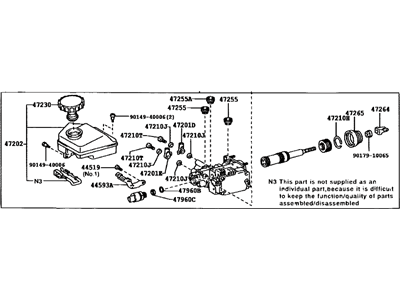 Lexus 47025-24060 Cylinder Sub-Assy, Brake Master