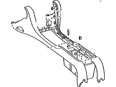 Lexus SC430 Center Console Base - 58801-24050-E0