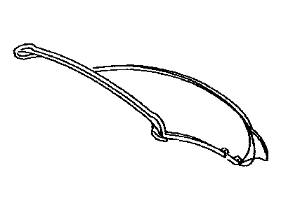 Lexus 63252-24030 Weatherstrip, Removable Roof, Rear