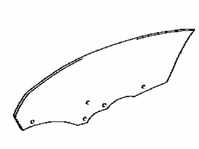 Lexus 68102-24200 Glass Sub-Assy, Front Door, LH