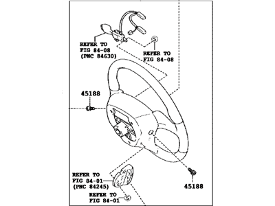 Lexus 45100-24360-E3 Steering Wheel Assembly