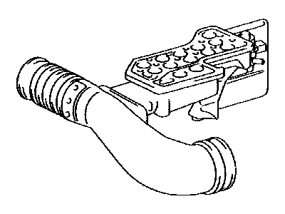 Lexus 17875-50270 Pipe, Intake Air Connector