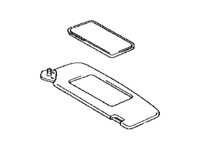 Lexus 74320-24181-A0 Visor Assy, LH