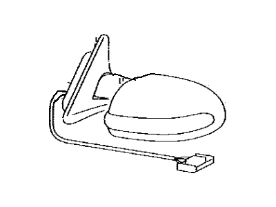 Lexus 87906-24100-E2 Mirror Sub-Assy, Outer Rear View, LH