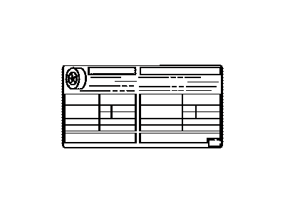 Lexus 42661-24171 Label, Tire Pressure Information