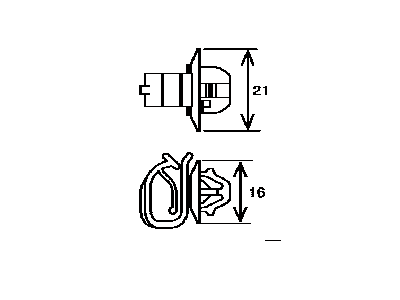 Lexus 82711-1E300 Clamp, Wiring Harness