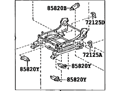 Lexus 72020-24190 Adjuster Sub-Assy, Front Seat, Outer LH