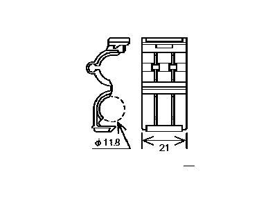 Lexus 82711-51010 Clamp, Wiring Harness