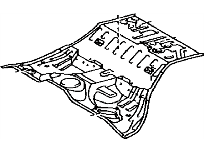 Lexus 58211-24070 Pan, Center Floor