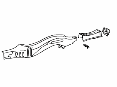 Lexus 57601-24906 Member Sub-Assy, Rear Floor Side, RH