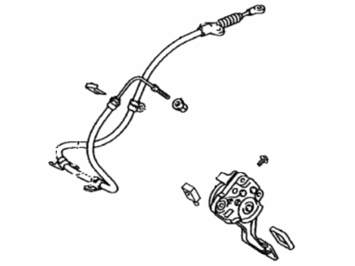 Lexus 46200-24020 Pedal Assy, Parking Brake Control