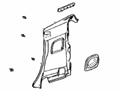 Lexus 62510-24141-E0 Panel Assy, Quarter Trim, Front RH